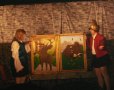 Abschluss der Vorstellung mit den Bildern von Hirsch und Kuh